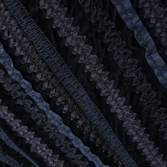 Vintage Betsey Johnson Penny Lane 90s Y2K Lace Velvet Puff Sleeve Duster Coat - Picture 7 of 12